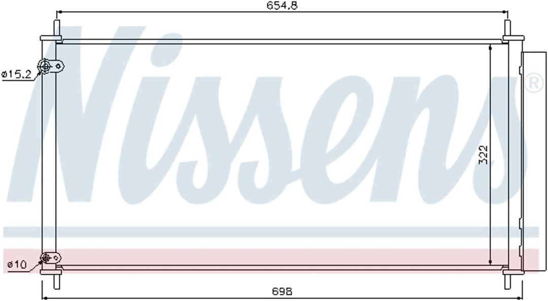 Nissens 940036 Kondensator, Klimaanlage