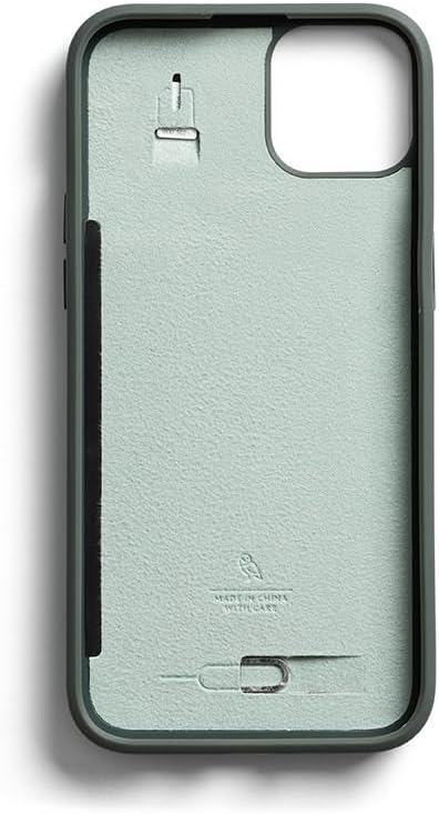 Bellroy Phone Case – 3 Card für iPhone 15 Plus (Leder-iPhone-Hülle, Handy-Geldbörse) - Everglade, Ev