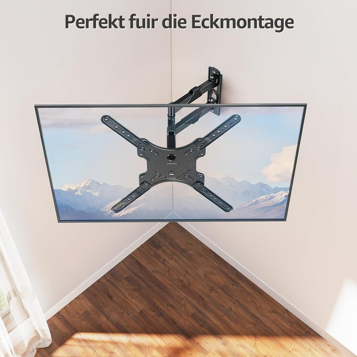 MOUNTUP TV Wandhalterung für 26-60 Zoll LED, LCD, OLED Fernseher, Schwenkbare Neigbare TV Halterun b