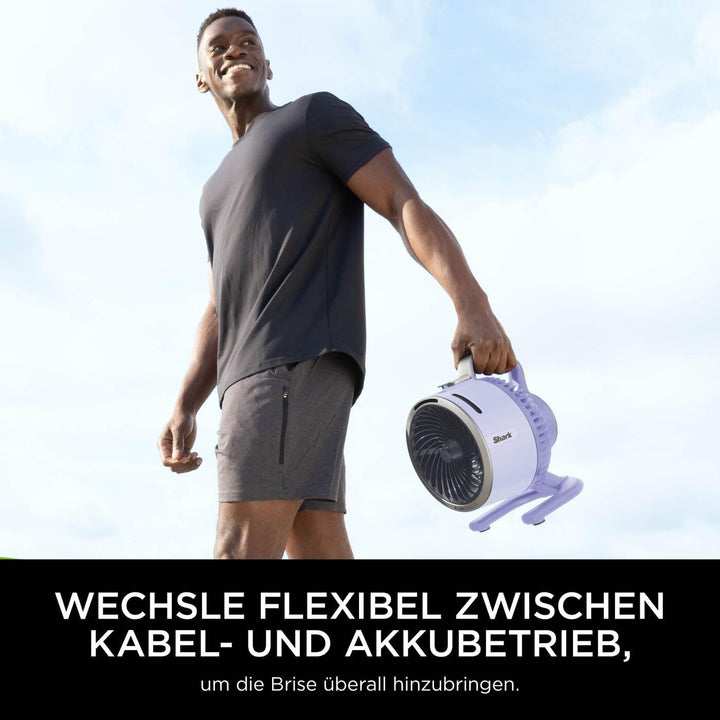 Shark FlexBreeze HydroGo Starker Ventilator mit Sprühnebel, Kühlung für drinnen & draussen, leise &
