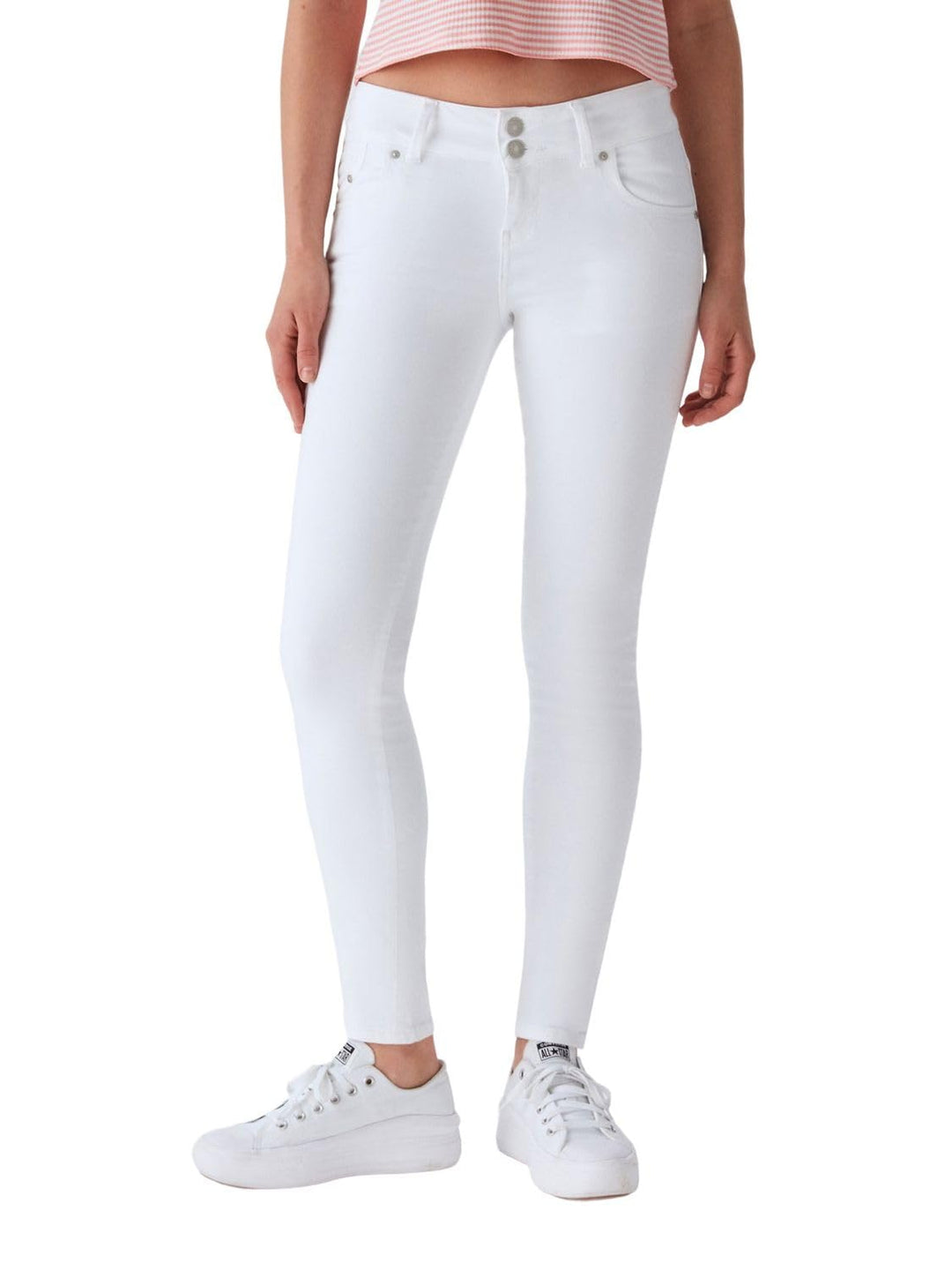 LTB Damen Jeans Molly M 24W / 30L White 100, 24W / 30L White 100