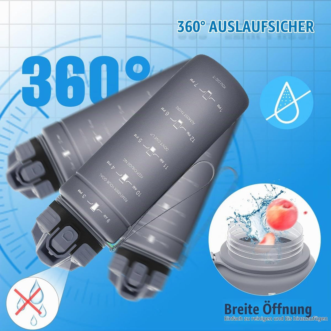 Trinkflasche 1L/500ml/ 700ml/1500ml Sportflasche, BPA-frei Tritan Trinkflasche Sport Auslaufsicher m