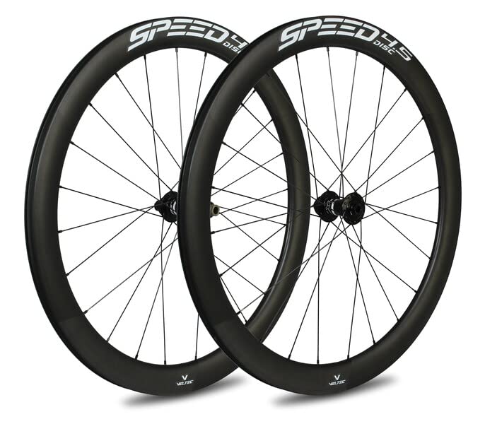 Veltec Unisex – Erwachsene Laufradsatz Speed 4.5 21mm SR Disc Shimano, schwarz/weiss, 622-21