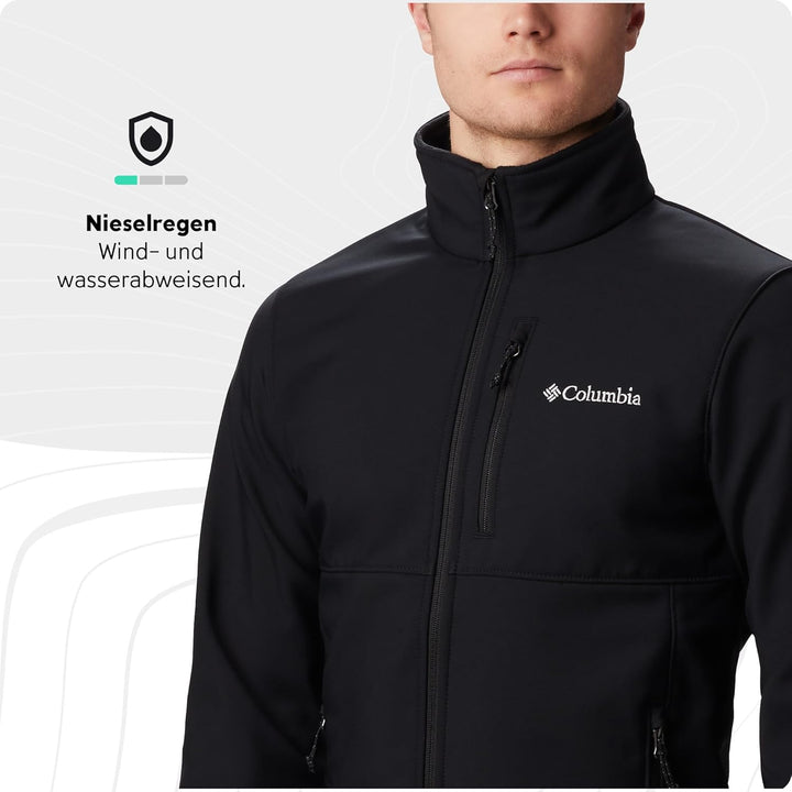 Columbia Ascender Softshell Jacket, Softshelljacke für Herren Fall Winter 2024/2025 S Black - 007, F