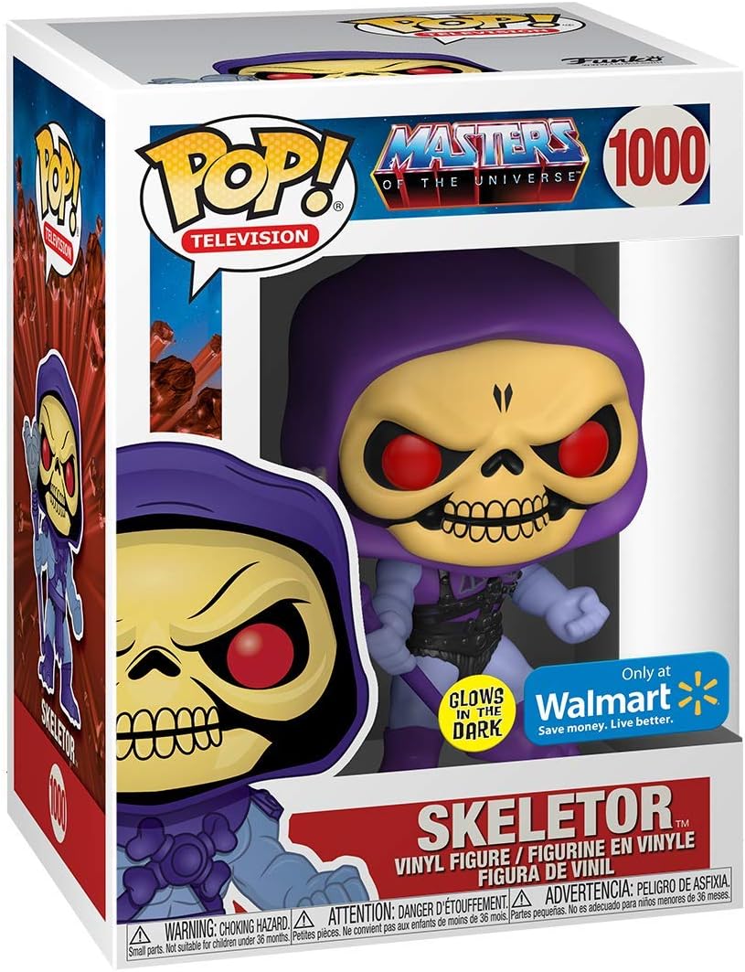 pop Funko Tees Masters of The Universe - Skeletor Glow in The Dark Vinyl Figure & T-Shirt Box Set Si
