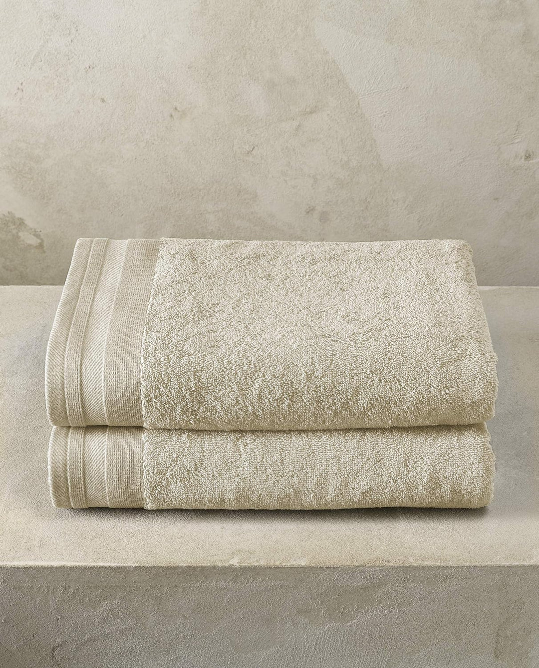 De Witte Lietaer Contessa Luxe Duschtücher, Baumwolle, 70 x 140 cm, Beige / Sand