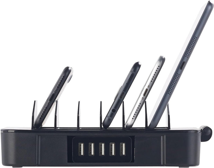 revolt iPad Ladestation: 6-Fach-Ladestation mit 5-Port-USB-Netzteil, Smart Power, 40 Watt, 8 A (Lade