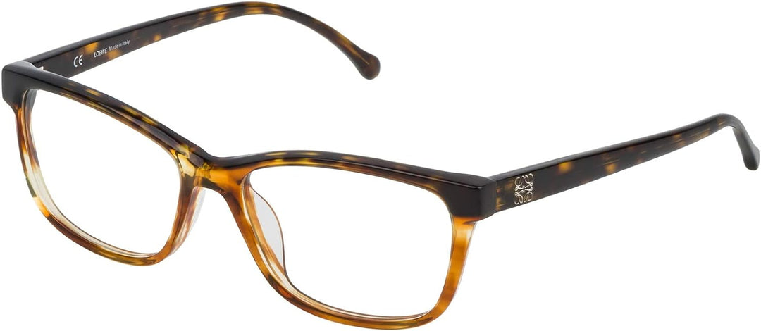 Loewe Unisex-Erwachsene VLWA20M5406K1 Brillengestelle, Braun (Shiny Streaked Havana), 55