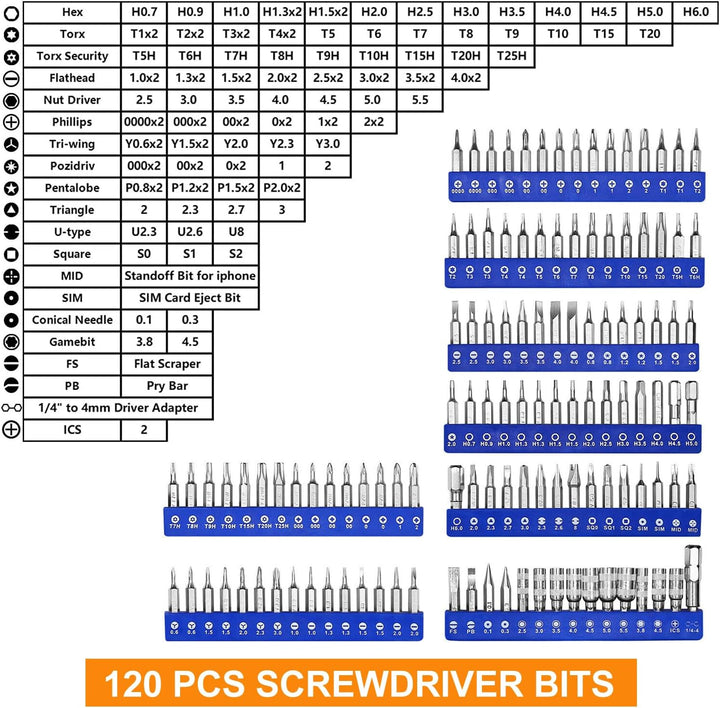 142 in 1 Feinmechaniker Werkzeug Schraubendreher Set, Werkzeugset, Precision Screwdriver Set, Handy