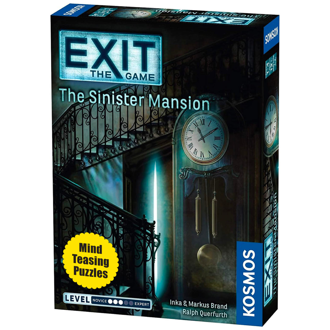Thames & Kosmos - EXIT: The Sinister Mansion - Level: 3/5 - Unique Escape Room Game - 1-4 Players -