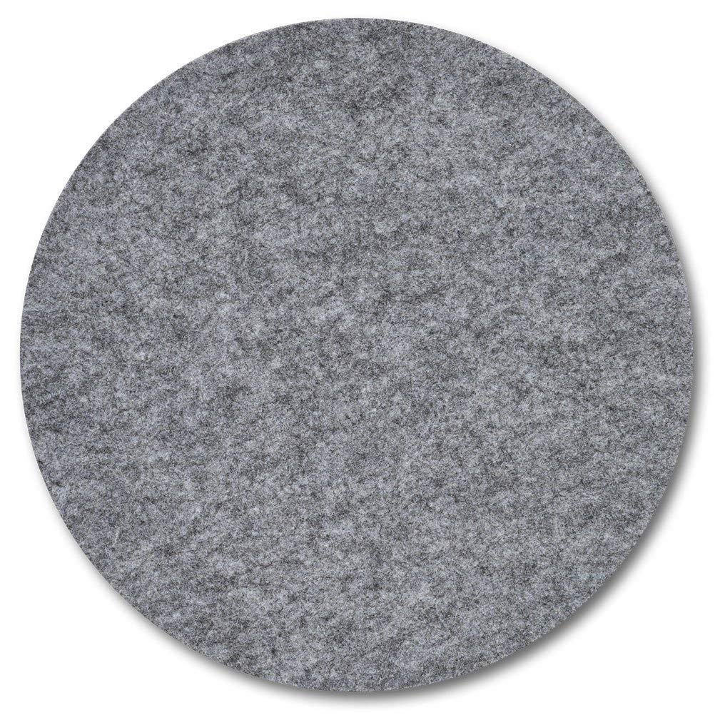 Zeller 27046 Platzset, Filz, grau, ca. Ø 38 cm ca. Ø 38 cm Grau, ca. Ø 38 cm Grau