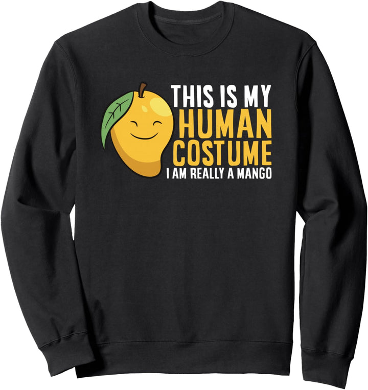 Mango Frucht Halloween Mango menschliches Kostüm Ich bin wirklich eine Mango Sweatshirt