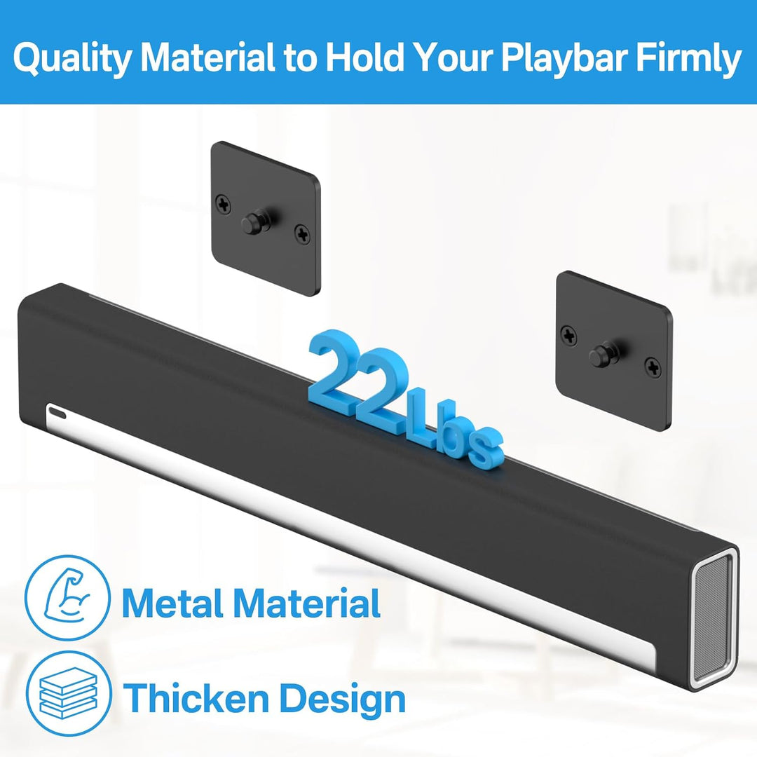 notiela Wandhalterung für Sonos Playbar Halterung kompatibel mit Sonos Playbar Soundbar TV Halterung