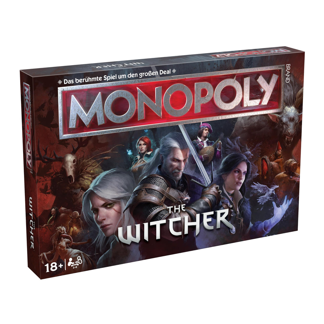 Winning Moves Monopoly The Witcher Edition - Monopoly Spiel für Fans - Familienspiele Strategie Bret
