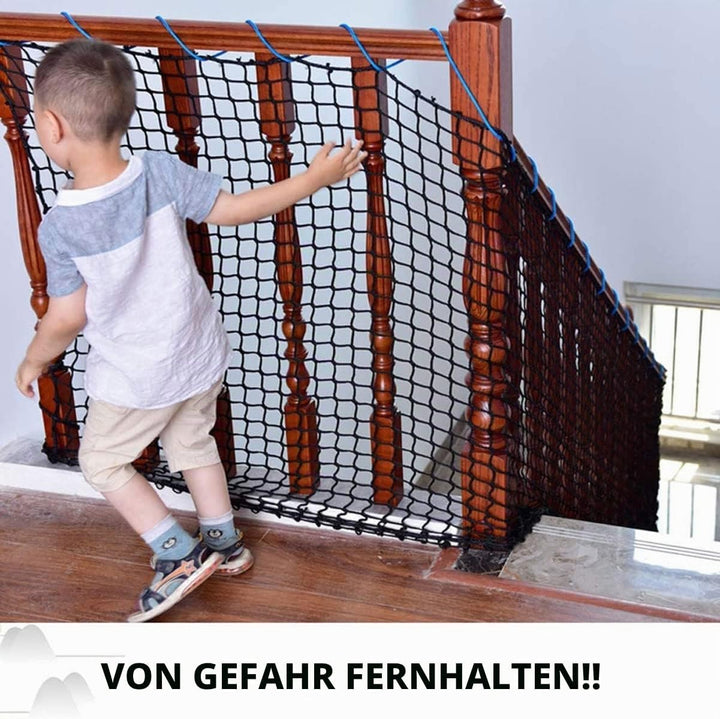 KACQIYT Sicherheitsnetz Kinder Schutznetz Treppe Zaun Sicherheitsschutz Fangnetz Abdecknetz für anhä