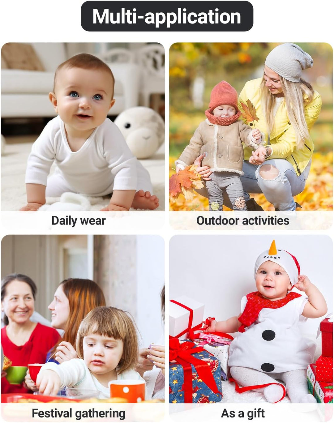 Baby Winter Overall mit Kapuze, Strampler Schneeanzug Jungen Mädchen Langarm Jumpsuit Warm Outfits G