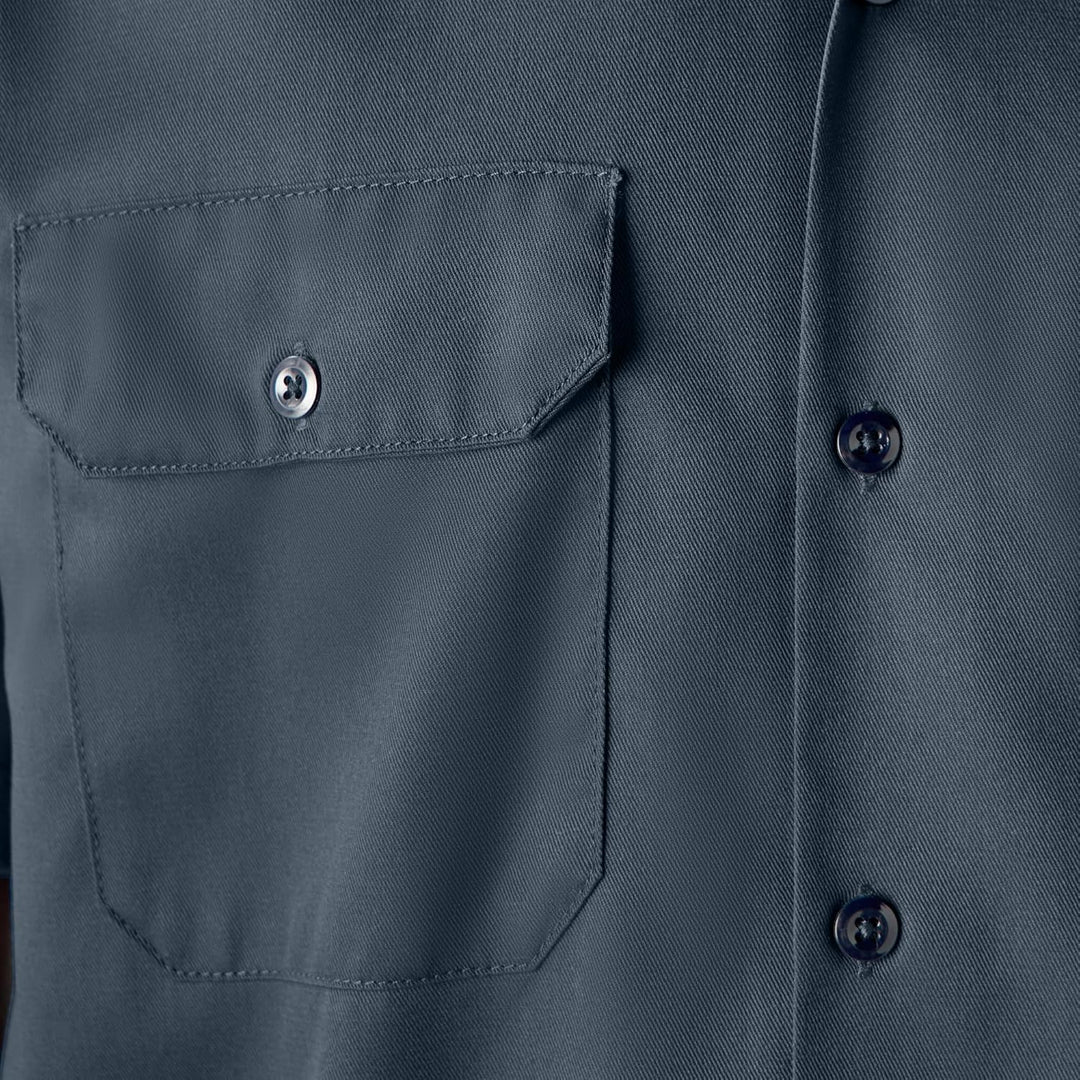 Dickies Herren Big and Tall Short-Sleeve Work Button-Down-Shirt S Air Force, S Air Force