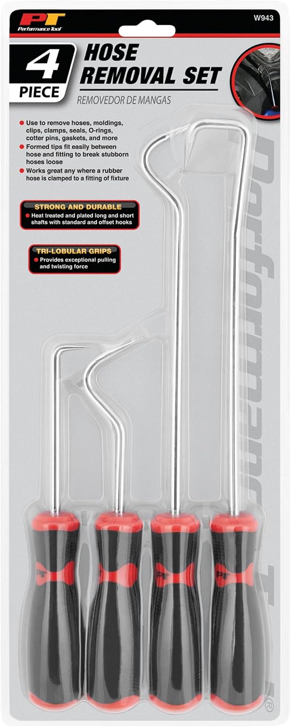 Performance Tool W943 – 33 cm langer und kurzer Schaft Schlauchentfernungswerkzeug mit Tri-Lobular-G
