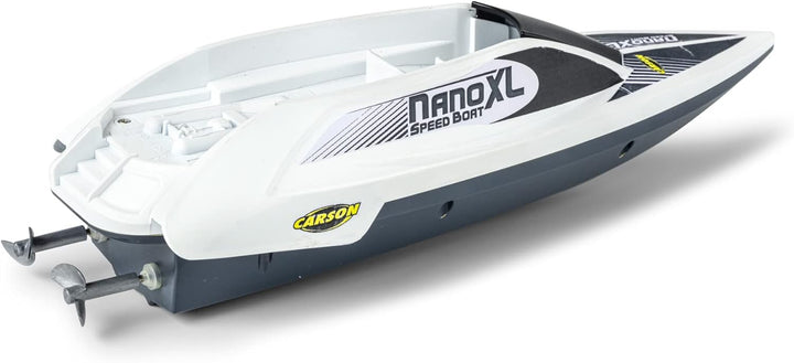 Carson 500108047 Speed Boat Nano XL 100% RTR - mit 2.4 GHz Fernbedienung, RC Boot mit Funktionen, fe