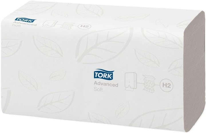 Tork 120288 Xpress Multifold Papierhandtücher H2 Advanced weiss - Falthandtücher 2-lagig &amp; saugstark