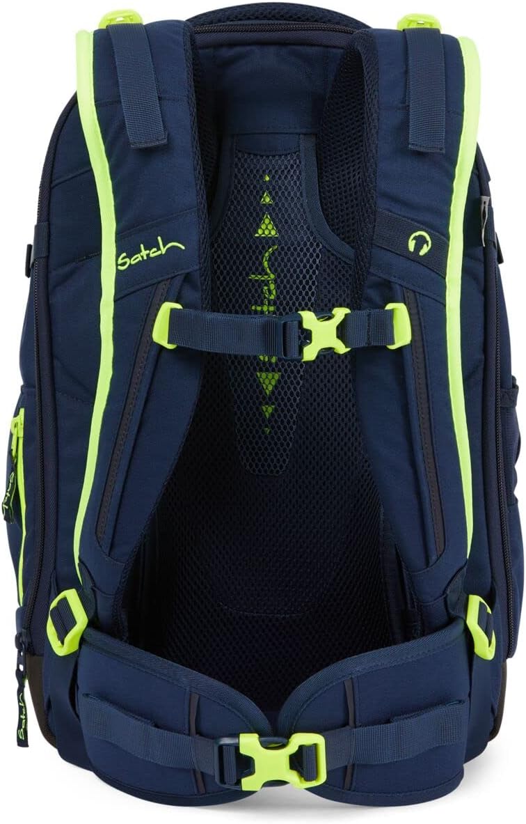 satch Match Schulrucksack Set 3tlg. mit Sporttasche und Schlamperbox Toxic Yellow