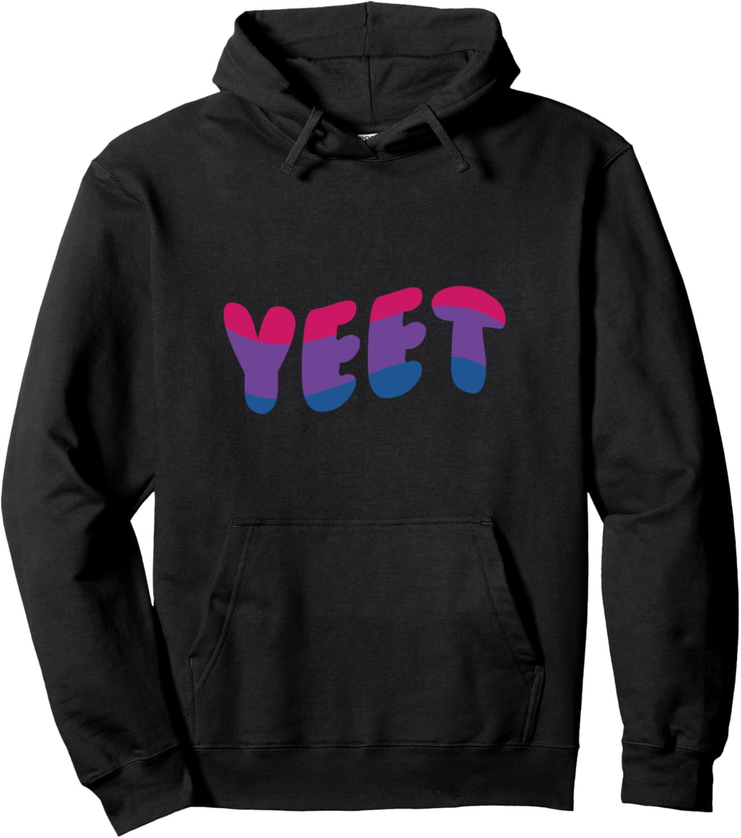Bisexuelle Pride Flagge Bi Gleichheit Yeet Meme lustig LGBTQ Pullover Hoodie