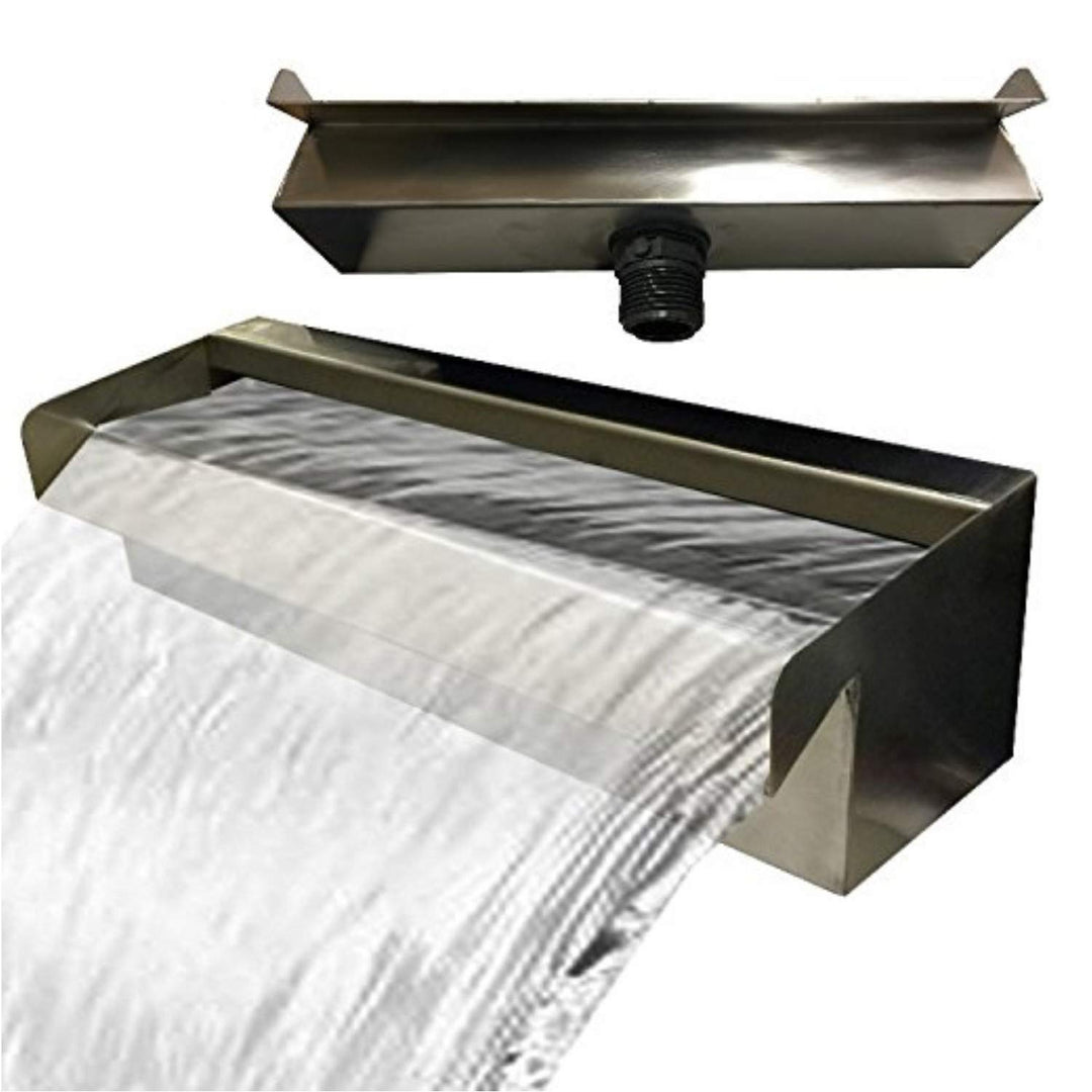 Kaminbau Mierzwa Edelstahl V2A Wasserfall Wasserspiel Kaskade - Made in Germany - 60 cm