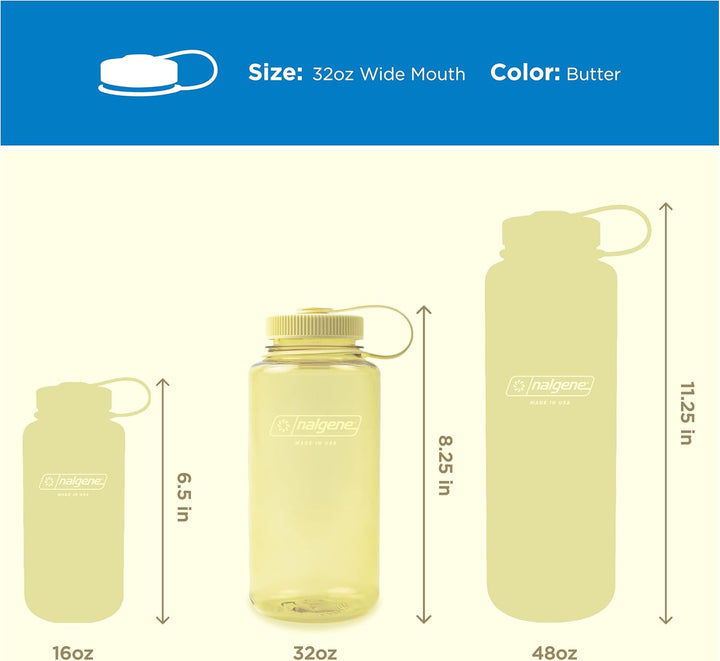 Nalgene Monochrome Wasserflasche, BPA-frei, recycelt, für Rucksackreisen, Wandern, Fitnessstudio, br