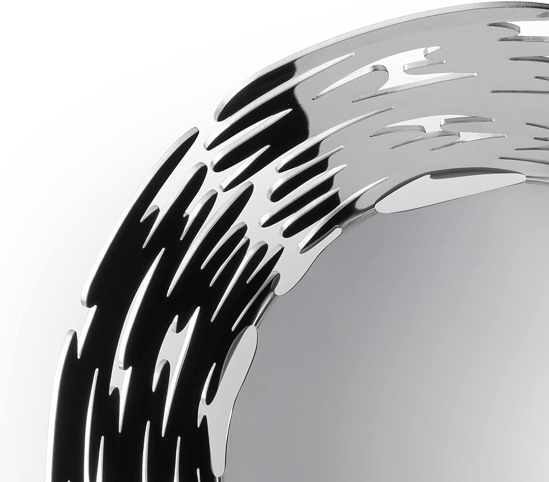 Alessi Barket BM10/21 - Design Korbschale mit durchgebrochener Verzierung, 18/10 Edelstahl, 21 cm