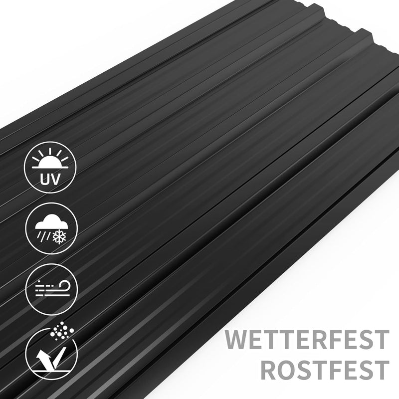 Mondeer 14er-Set Metall Trapezblech, Wellblechplatten für Dach, Dachbleche Trapezblech, Verzinkter S
