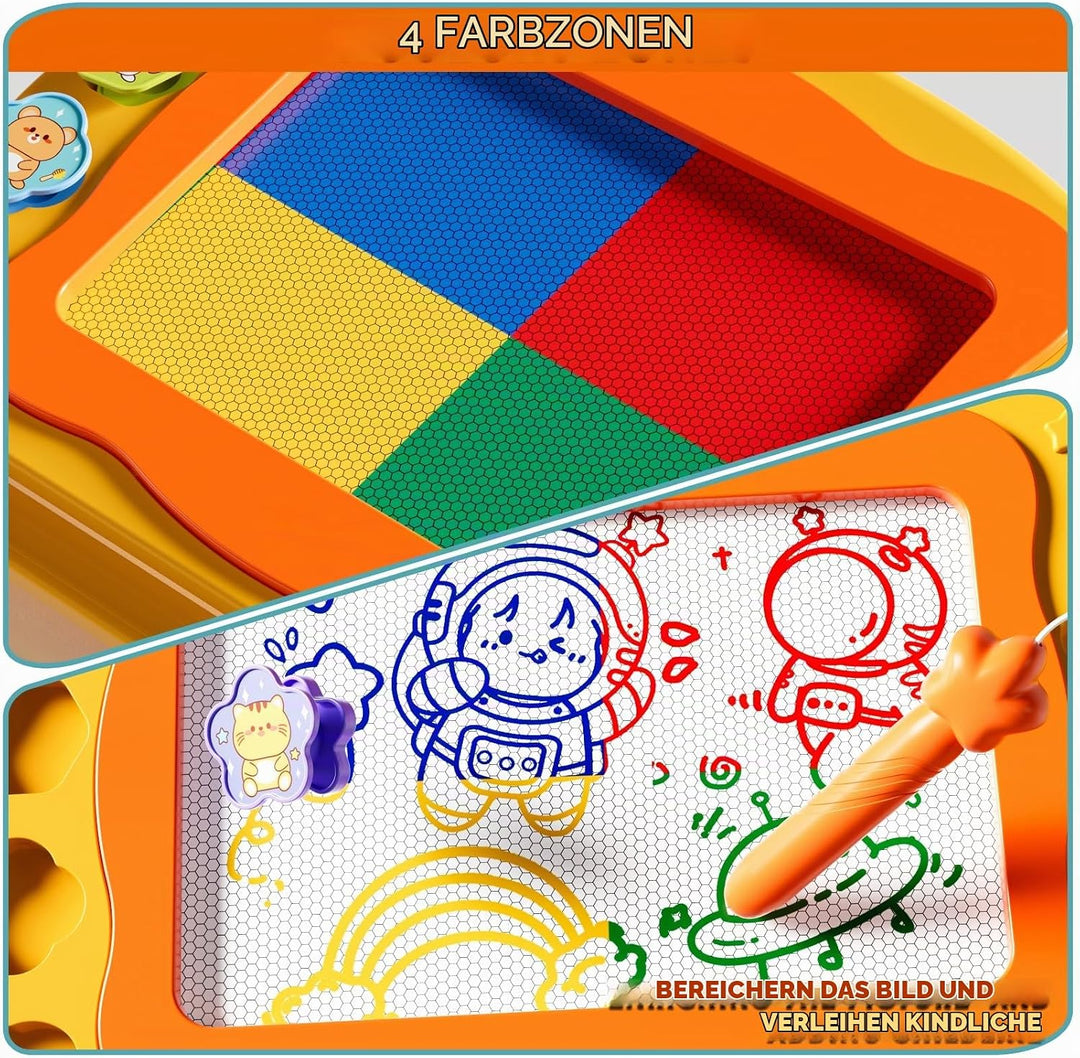 Grosses magnetisches Zeichenbrett Kleinkind Spielzeug für 3 4 5 6 Jahre alte Kinder Mädchen Jungen,
