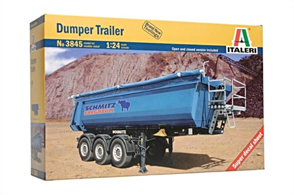 Italeri 8001283038454 510003845 - Muldenkipper-Anhänger, Blau