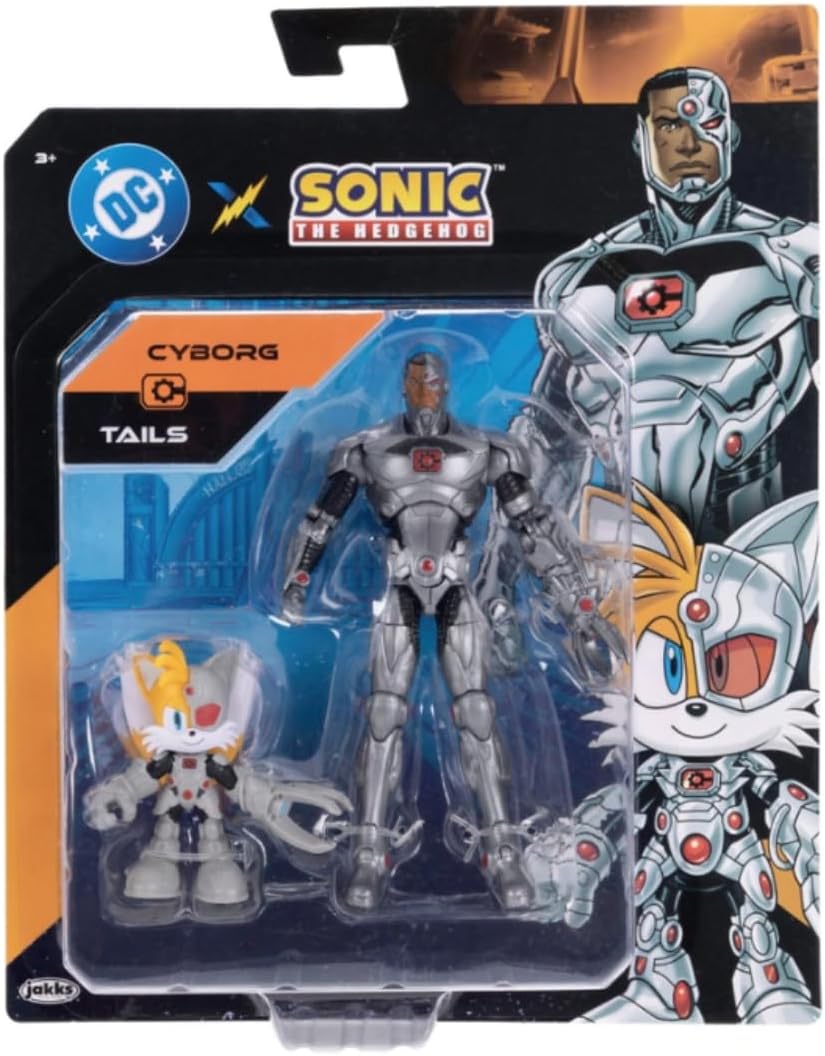 Sonic The Hedgehog DCxSonic: Tails als Cyborg und Actionfiguren-Multipack, Jakks Jakks Pacific, enth