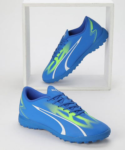 PUMA Herren Play Tt Fussballschuh, Ultra Blue White Pro Green, 42.5 EU