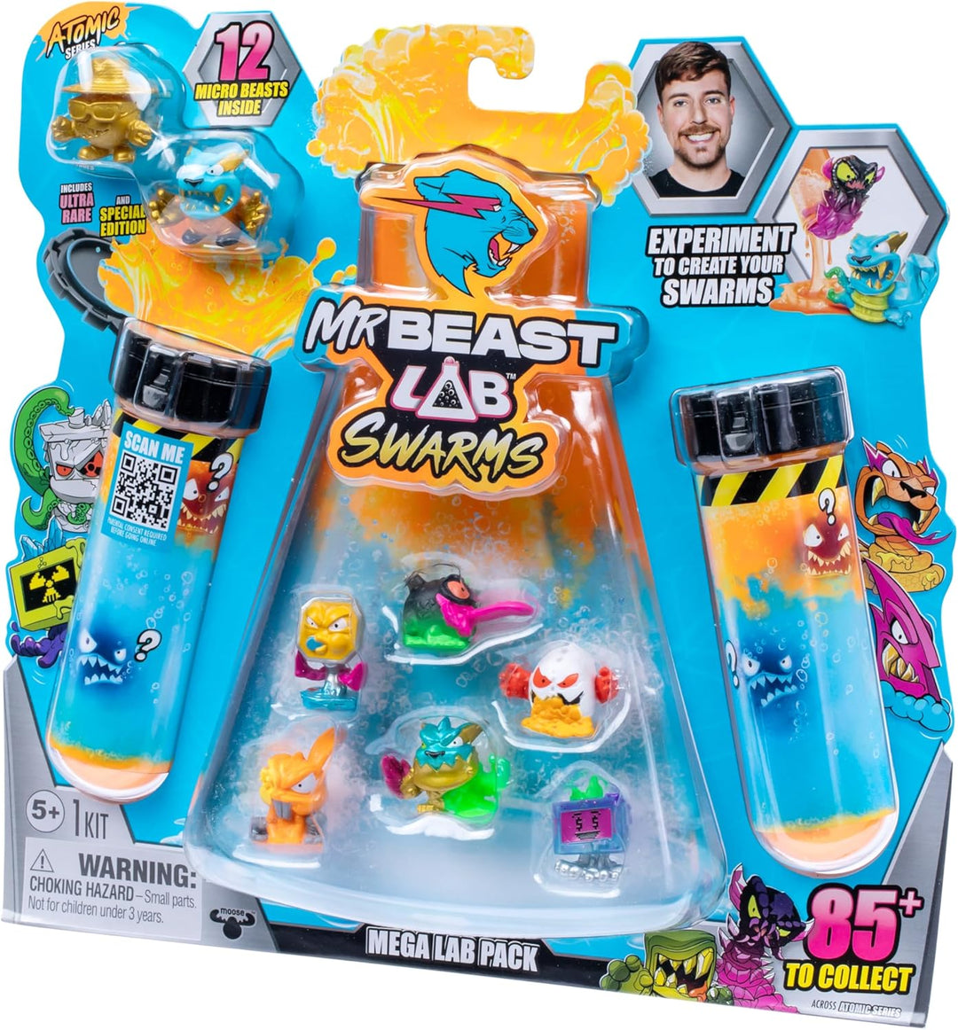MRBEAST LAB Swarms, Atomic-Serie, Mega-Labor-Packung, Experiment, Wasser hinzufügen, Reagenzglas sch