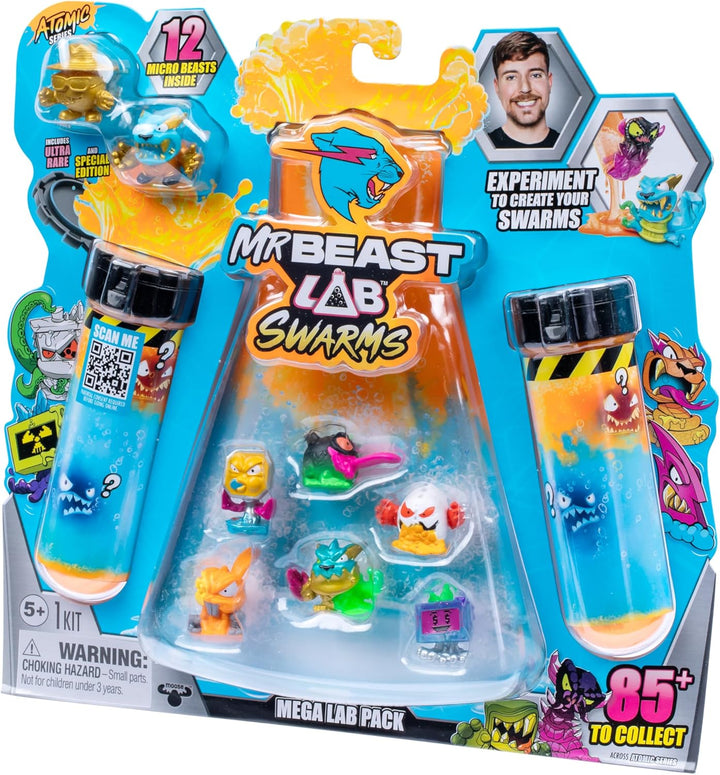MRBEAST LAB Swarms, Atomic-Serie, Mega-Labor-Packung, Experiment, Wasser hinzufügen, Reagenzglas sch