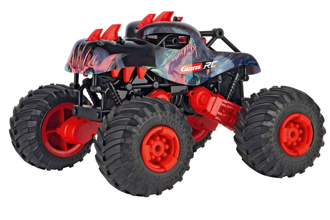 Carrera RC 2,4GHz Dino Car, roter Off-Road Racer I Ferngesteuertes Auto für drinnen & draussen I Ele