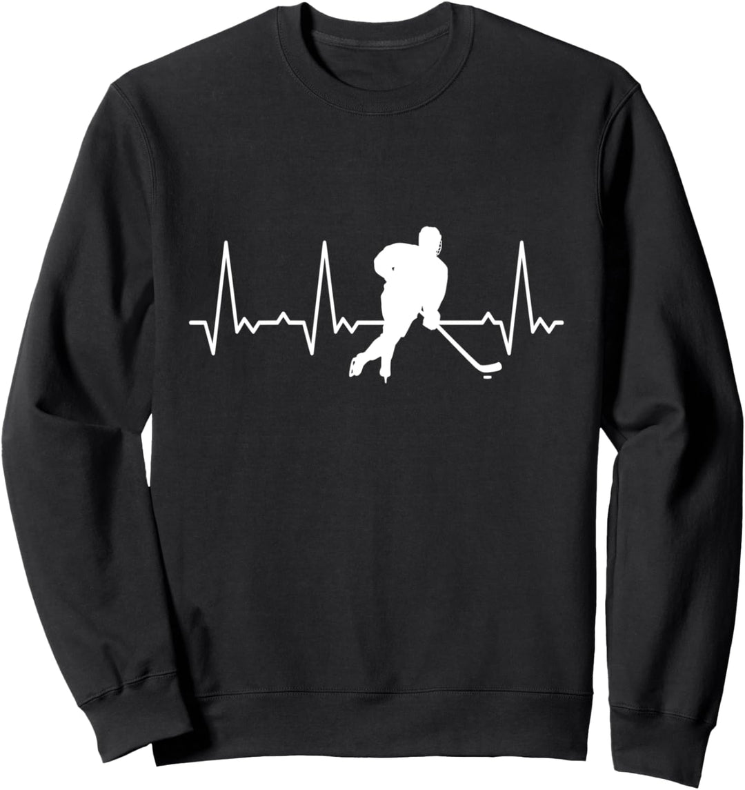 Herzschlag Eishockey Sweatshirt