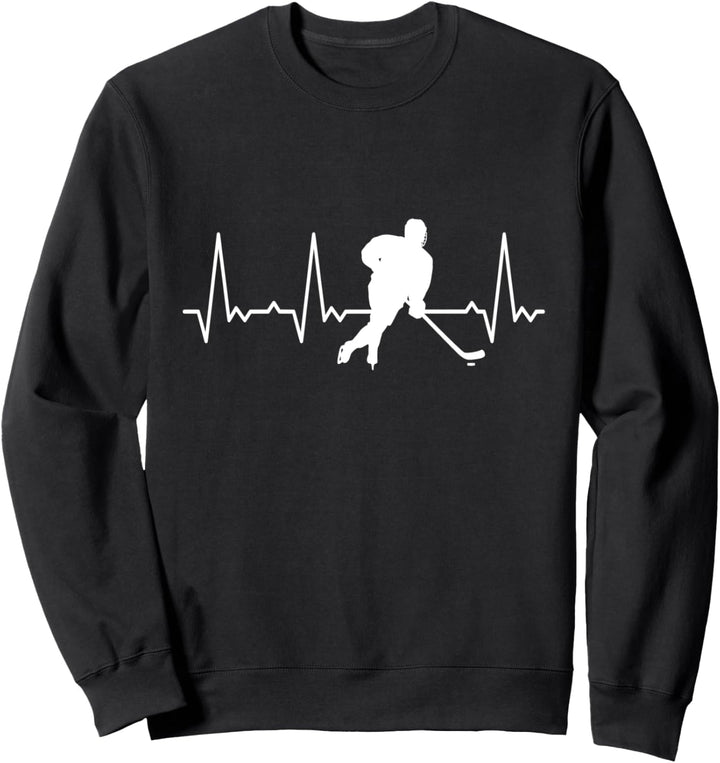 Herzschlag Eishockey Sweatshirt
