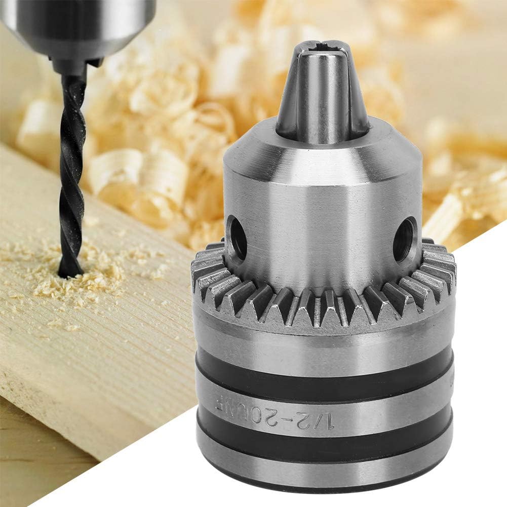 Bohrfutter, 3.0-16MM 1/2-20UNF Bohrfutteradapter-Kit Schlüsseltyp Bohrfutter mit Sechskantkopfadapte