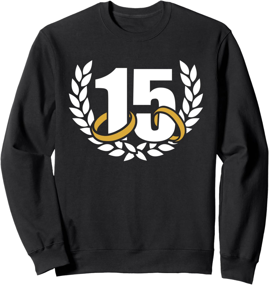 15. Hochzeitstag Sweatshirt