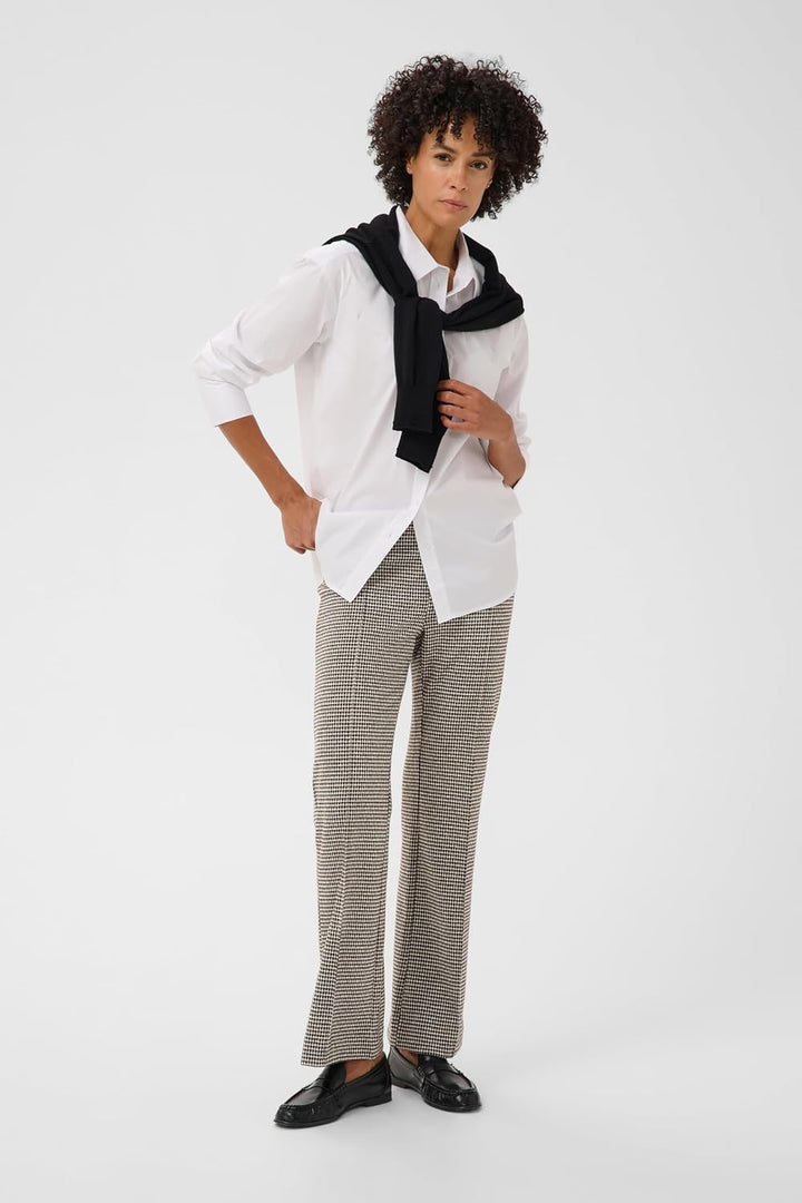 PART TWO Damen Jerseyhose PontasPW Comfort Taile Gerade 34 Small Check, 34 Small Check