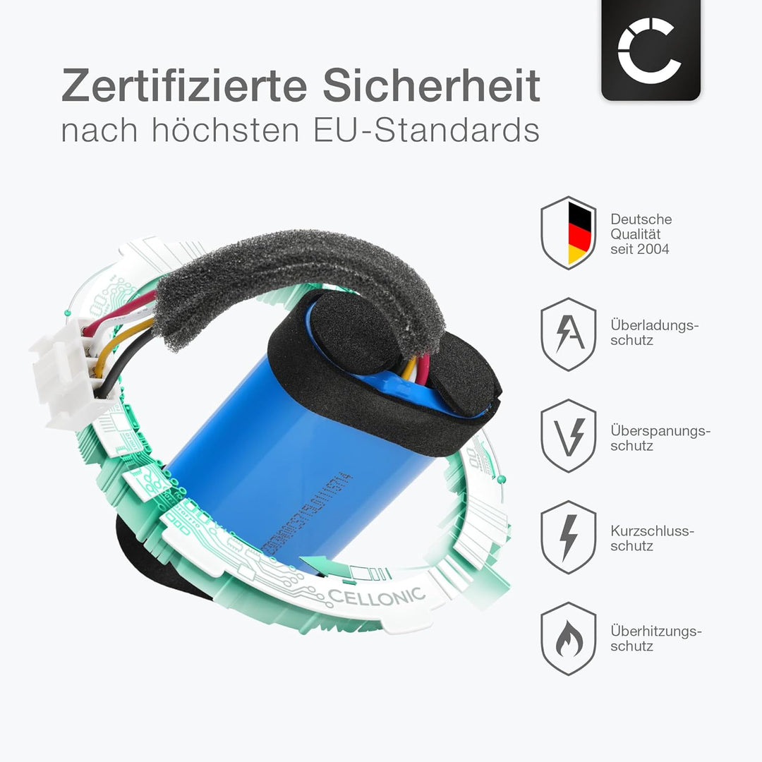 CELLONIC, Lautsprecherakku kompatibel mit JBL Flip 6 (6800mAh, 3.7V) Ersatzakku GSP-1S2P-F6D