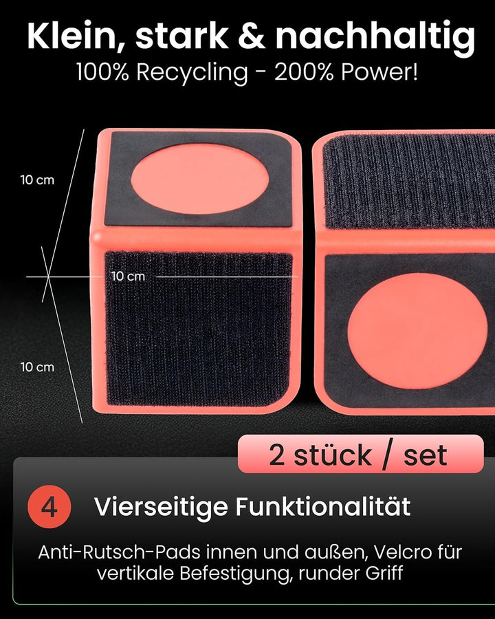 rati Nook 2x Kofferraum Organizer Klett & Antirutschpads Gepäckfixierung Kofferraum - Auf jeder Ober
