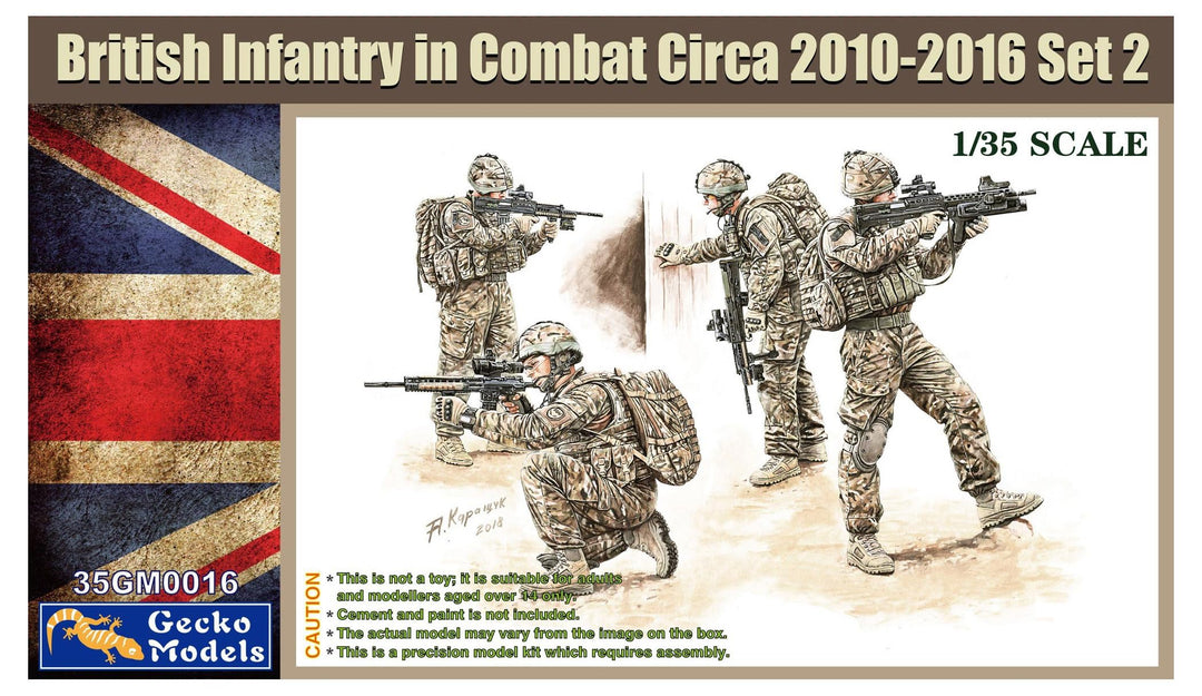 1/35 British Infantry In Combat Circa 2010~2012 Set 2 Modellbausatz von Gecko Models