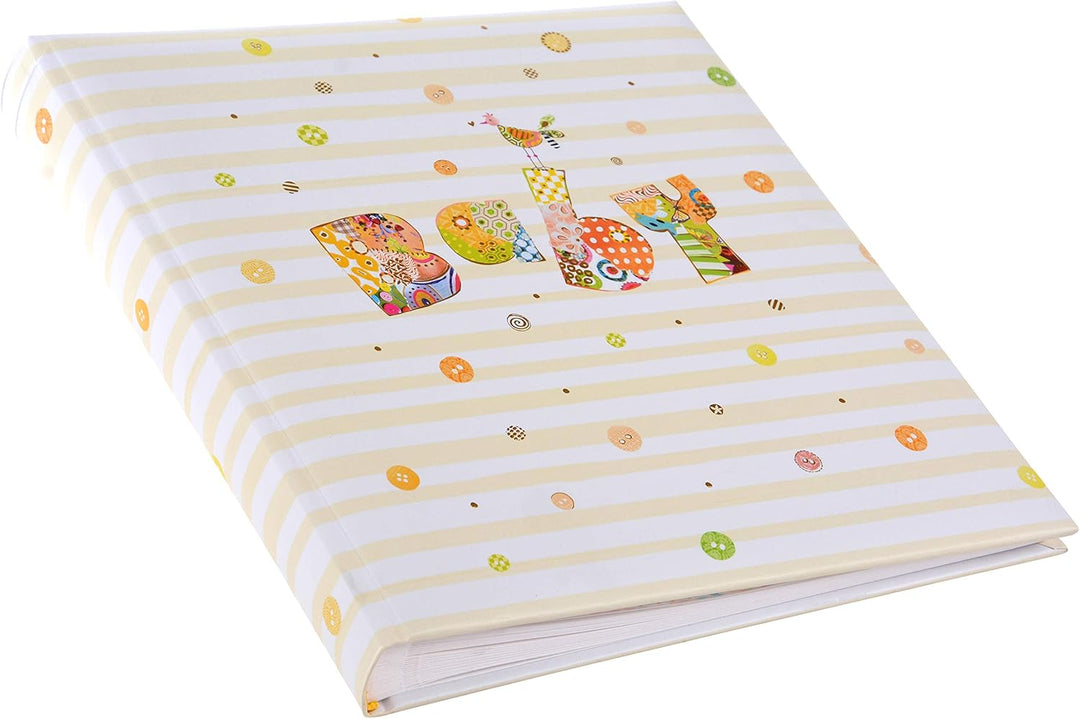 Goldbuch Babyalbum, Baby Circle, 30 x 31 cm, 60 weisse Blankoseiten mit 4 illustrierten Seiten und P