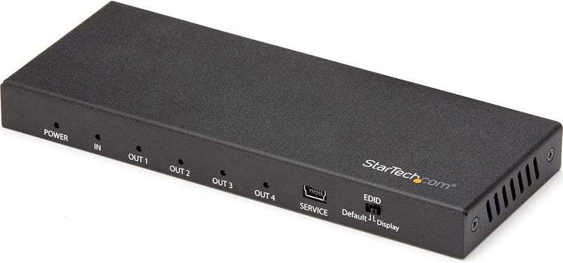 StarTech.com 4 Port HDMI Splitter - 4K 60Hz - 1x4 HDMI Verteiler - HDR 66mmx63.5mmx165.1mm 4K60 HDR,