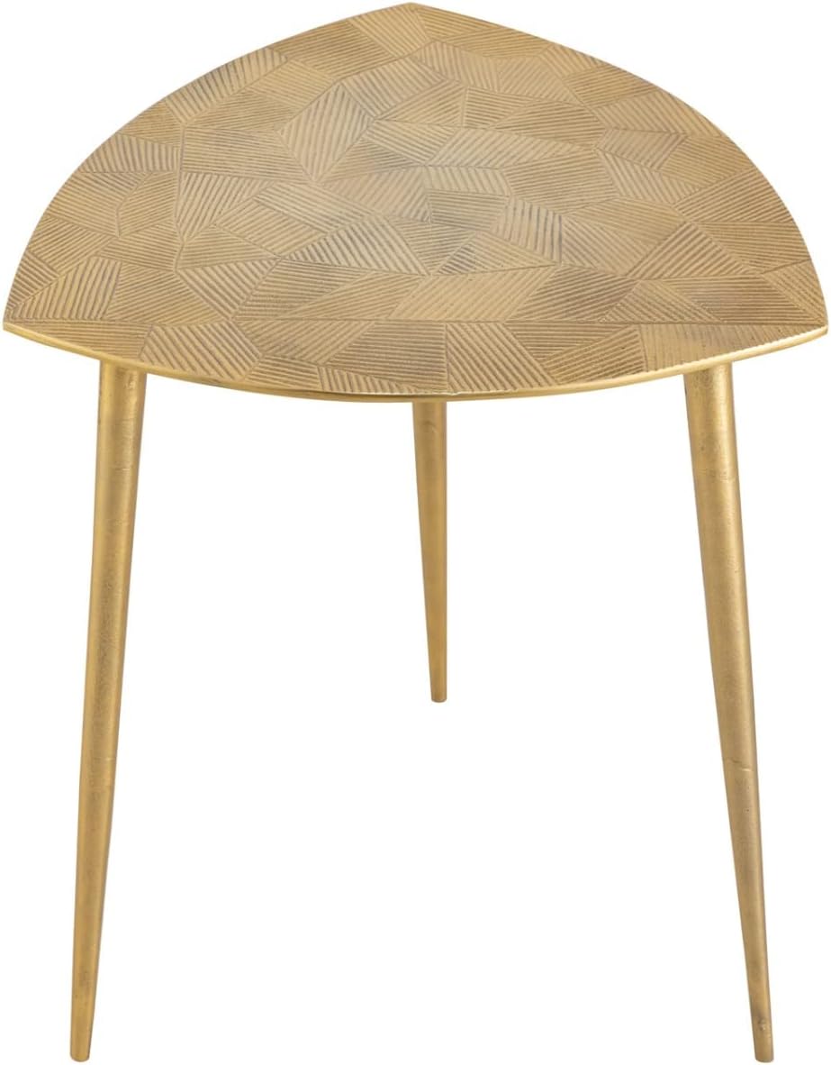 casamia Beistelltisch Metall Dekotisch Alster 40x45x40 cm dreieckig klass. Design Aluminium Silber o