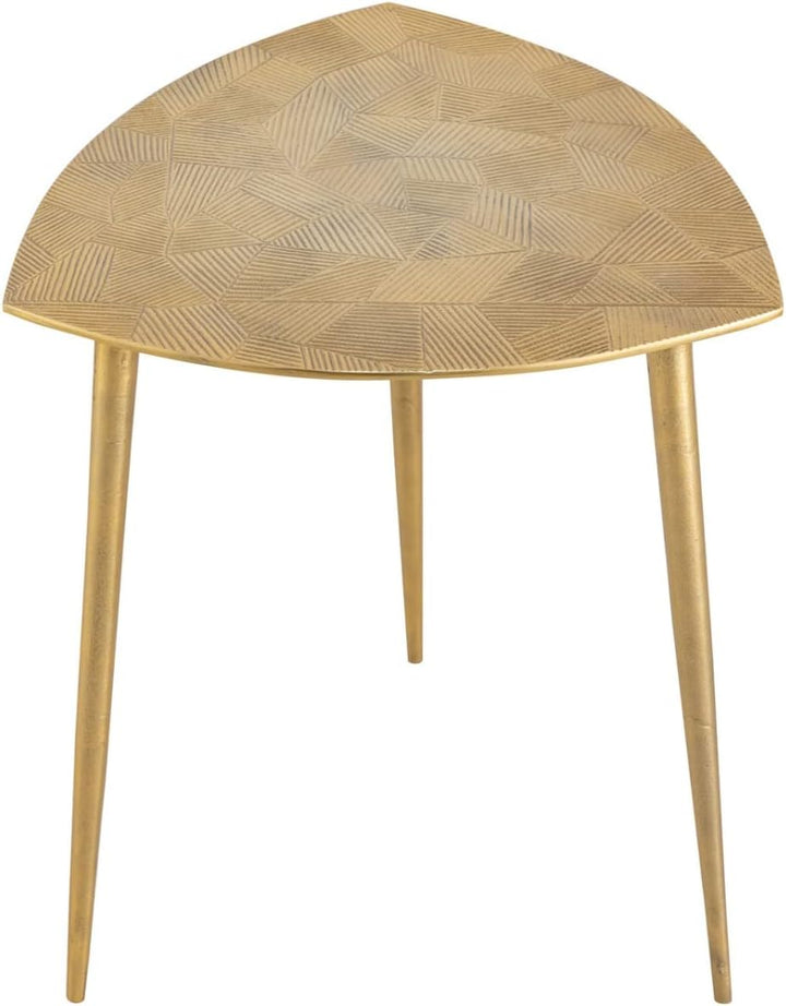 casamia Beistelltisch Metall Dekotisch Alster 40x45x40 cm dreieckig klass. Design Aluminium Silber o