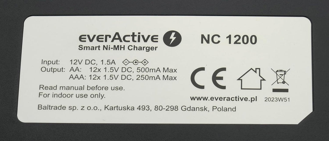 Processor Charger EverActive AAA/AA NC-1200